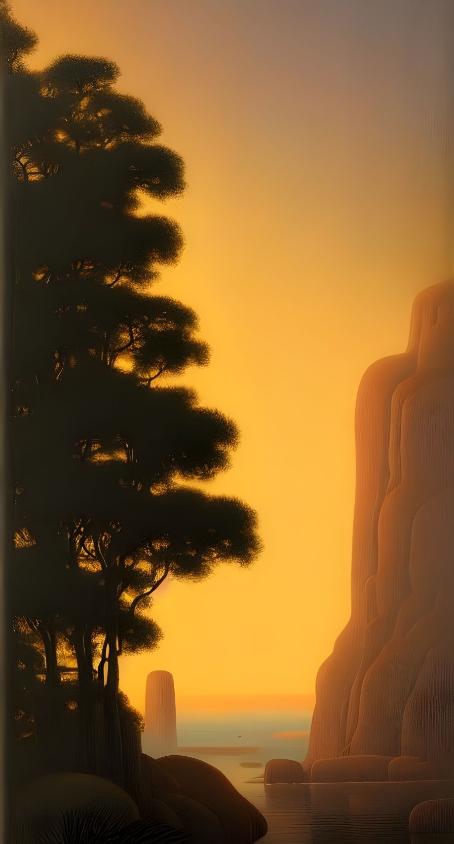 Towering Abstract Expressionism in Minimalist Style