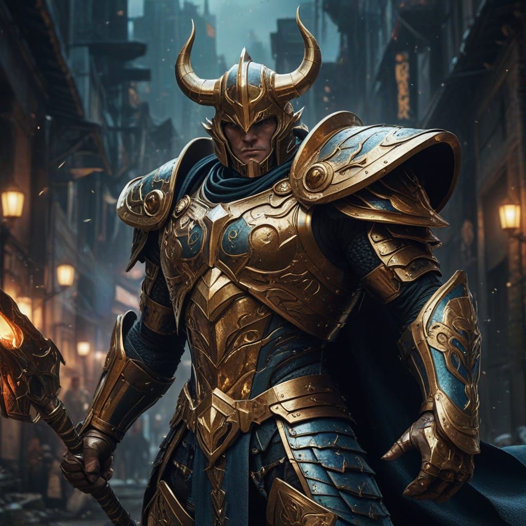 Taurus Aldebaran, Powerful Warrior in Heroic Fantasy Art