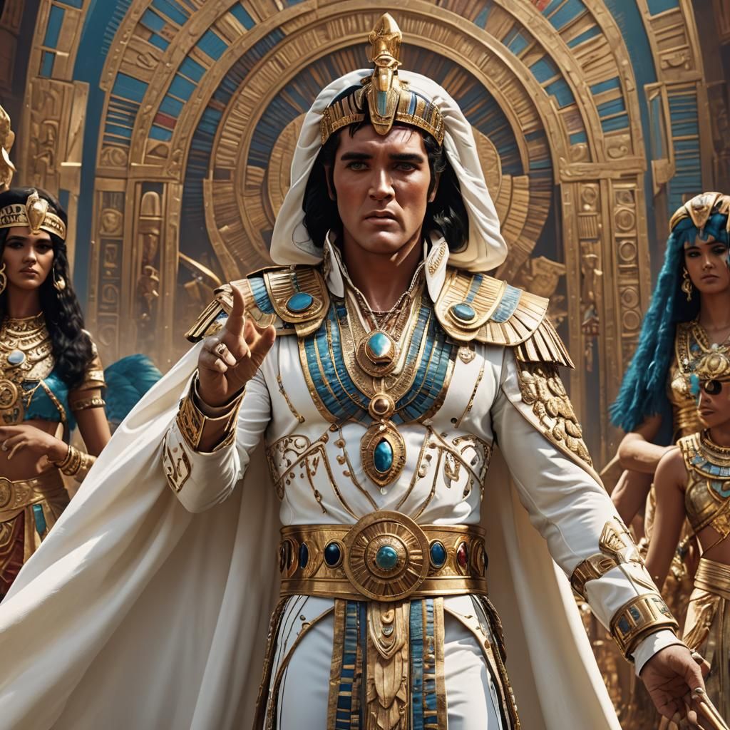 Elvis Presley as Cleopatra: Fantasy Concept Art