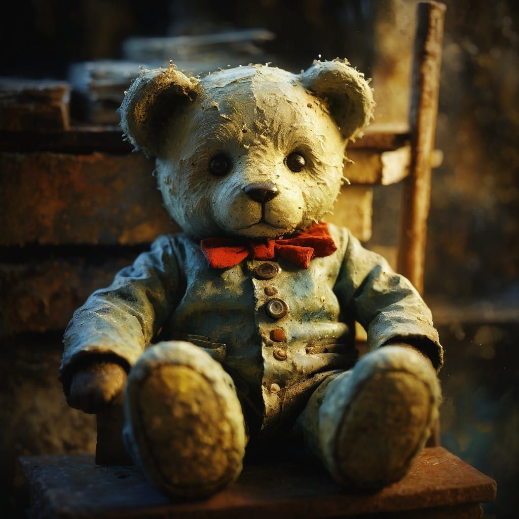 Expressionist Painting of Echoes and Silences in Impasto Sty...