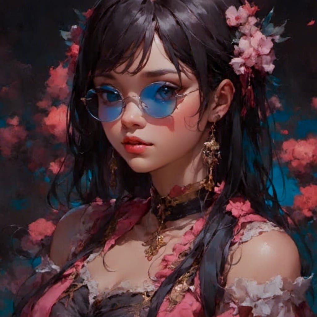 Realistic Anime Girl Portrait