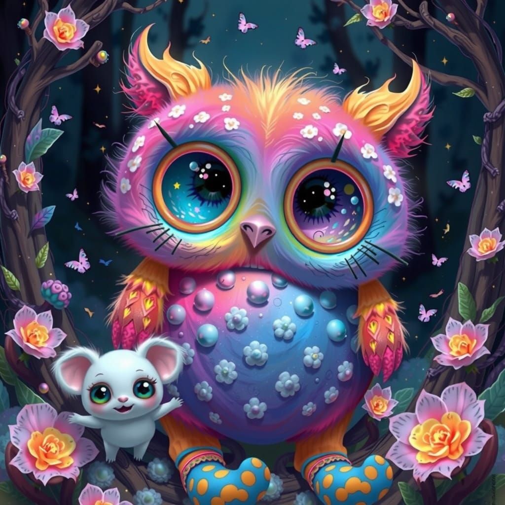 Socks Lost in a Whimsical World of Fantasy