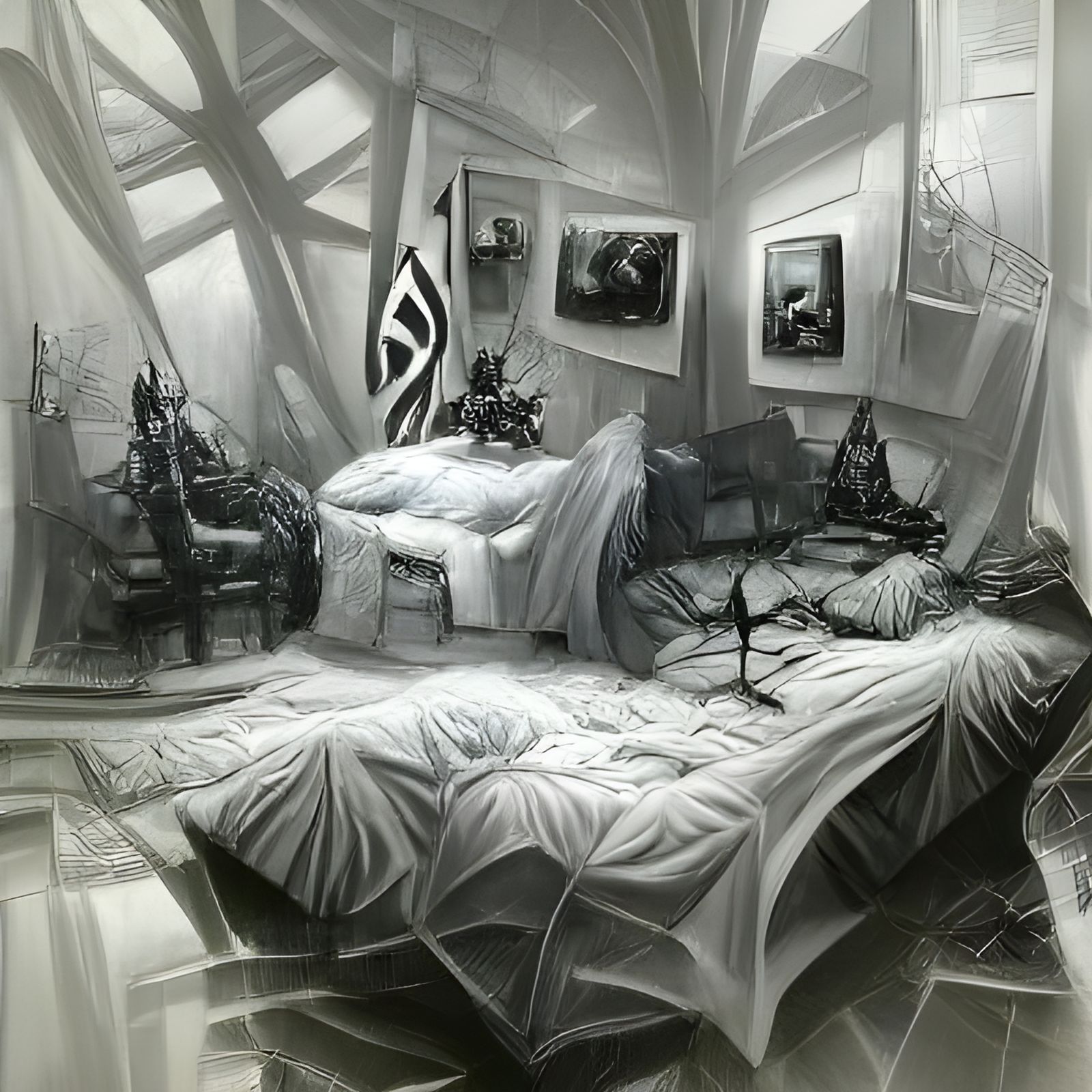 Influential Guest Room in Alan Lee Style