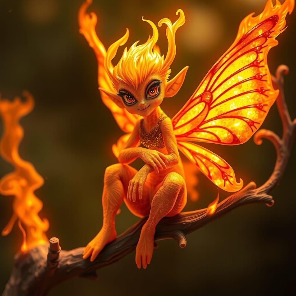 Golden Fiery Amber Chainmail Texture