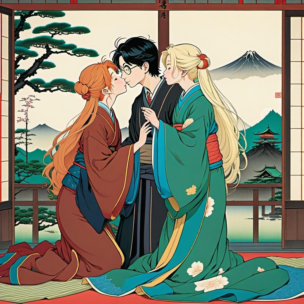 Flaming Nargles a la Hiroshige