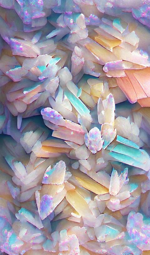 Dazzling Crystalline Cluster with Rainbow Sheen