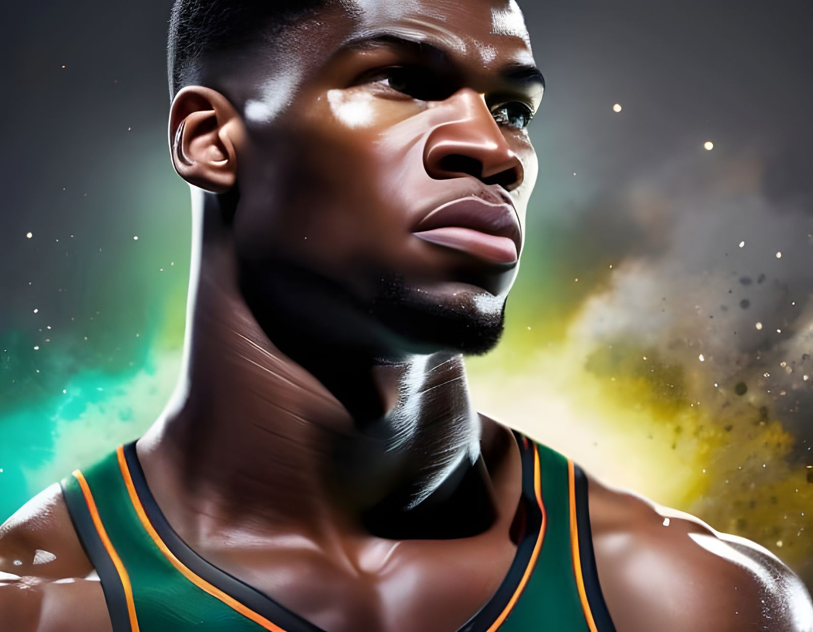 Giannis Antetokounmpo: Hyperrealistic Basketball Art