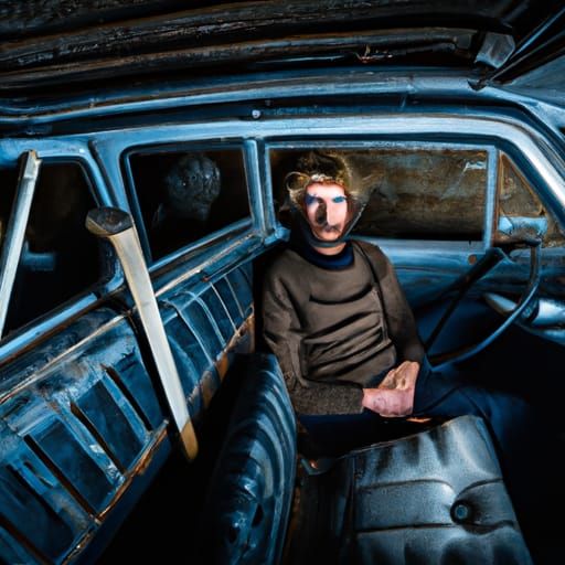 Vintage 1970s Car Portrait with Ambient Lighting