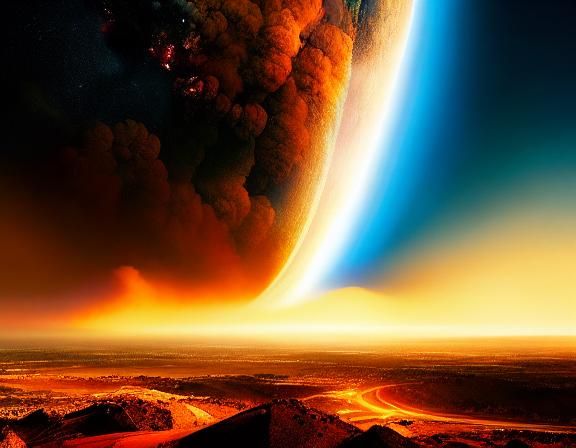 Hyperdetailed Armageddon Scene in 8K Resolution