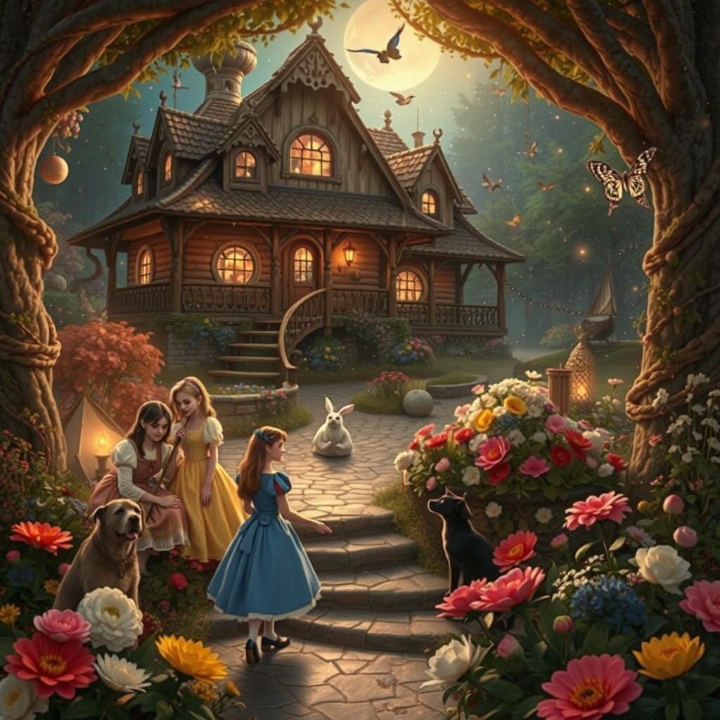 Fairytale Characters in Enchanted Forest, 3D Game Art