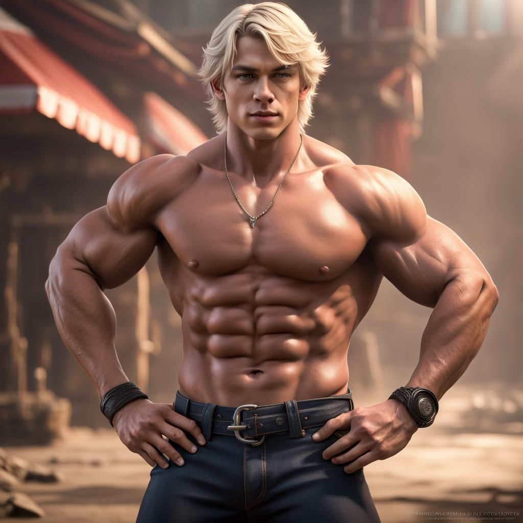 Muscular Physique: Detailed Matte Painting in Unreal Engine