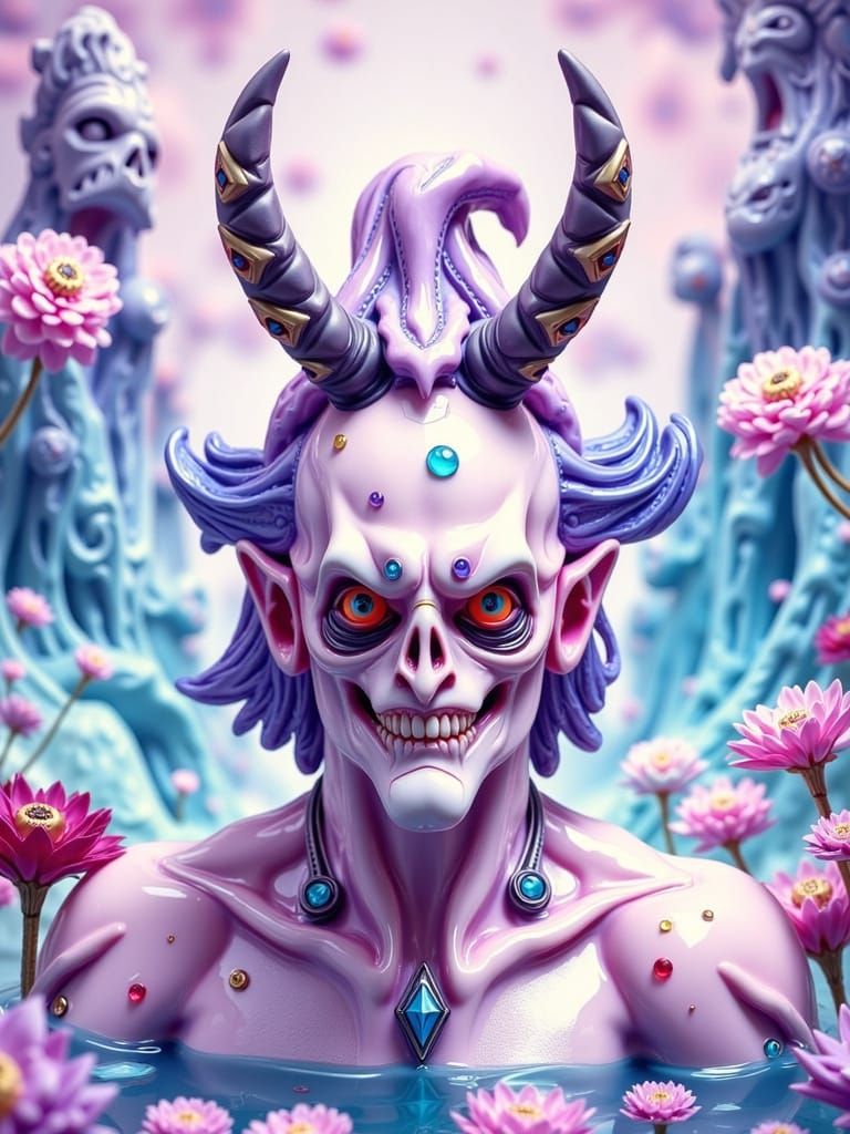 Ancient Shapeshifter in Leather Armor, Hyperrealistic Digita...