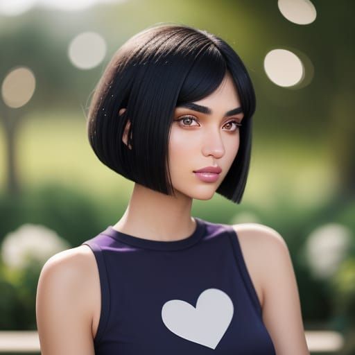 photo-realistic portrait of a teenage girl