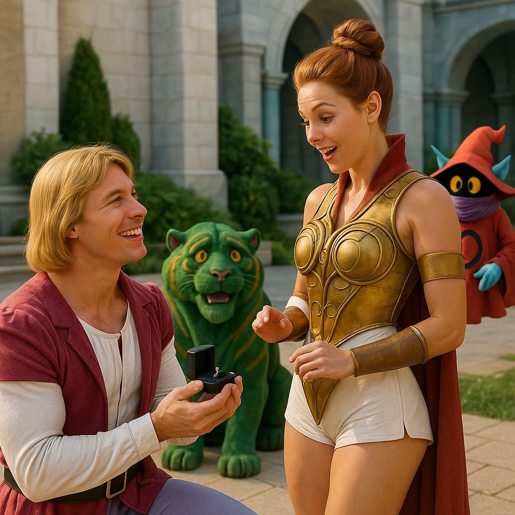 Prince Adam Proposes to Teela in Eternia