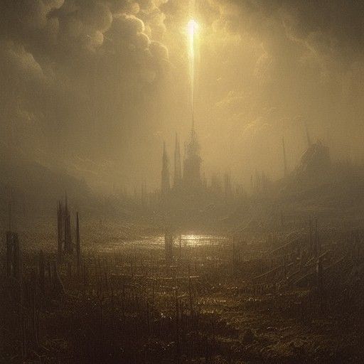Horror Wasteland in Doré Style