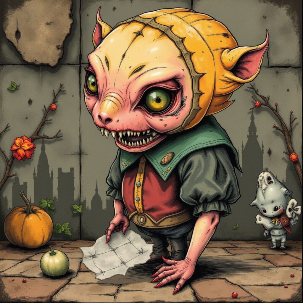 <lora:GN RetroAlienPets:1.0> <lora:MH Floralings:1.0> <lora:...