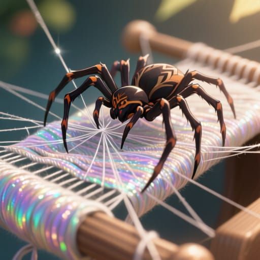 Weaving spider