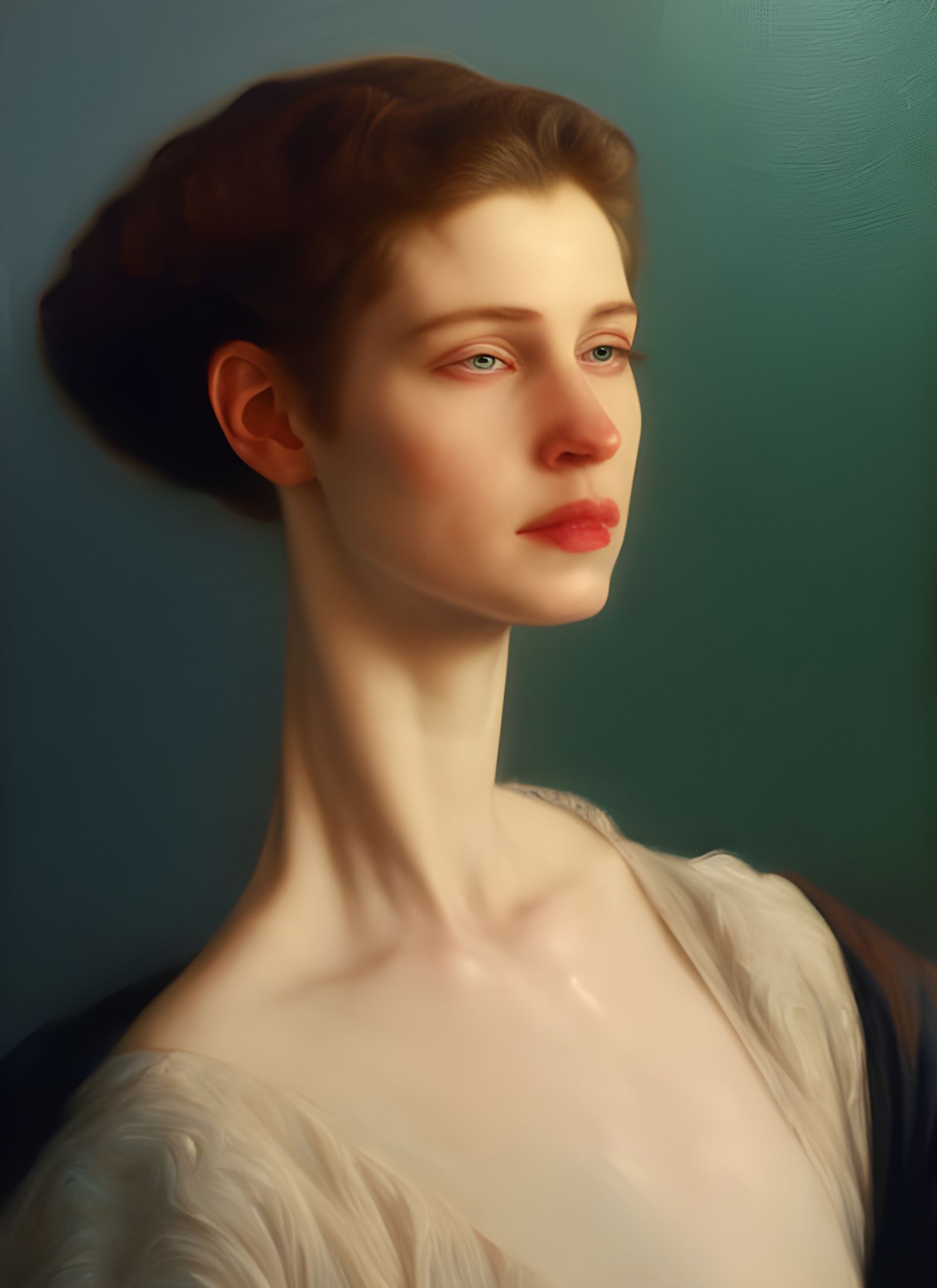 Hyperrealist Portrait with Celestial Particle Effects