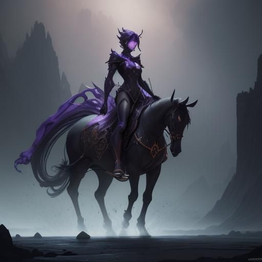 Dullahan Fantasy Concept Art in Deep Color