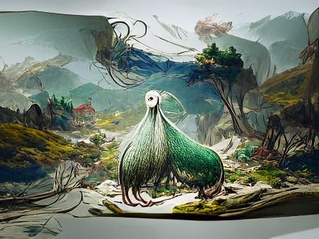 Eldritch Splash Art Inspired by Edward Lear
