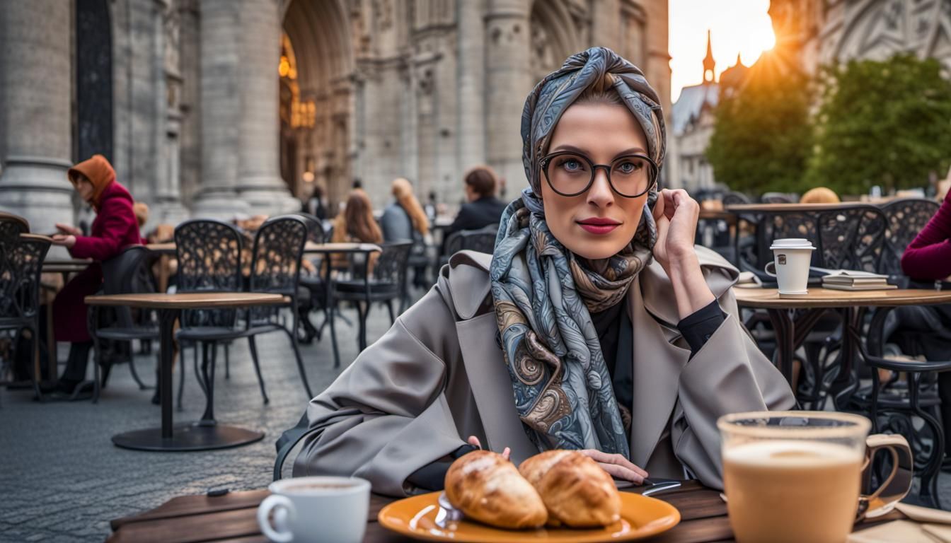 Femme Fatale at Dawn: Vienna St Stephens Cathedral