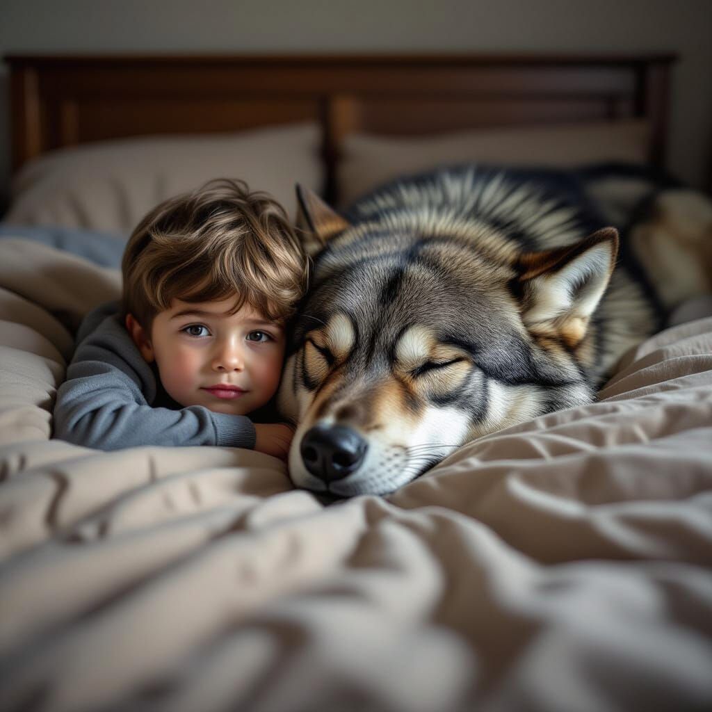 Child Hides Under Bed, Monster Sleeps Above