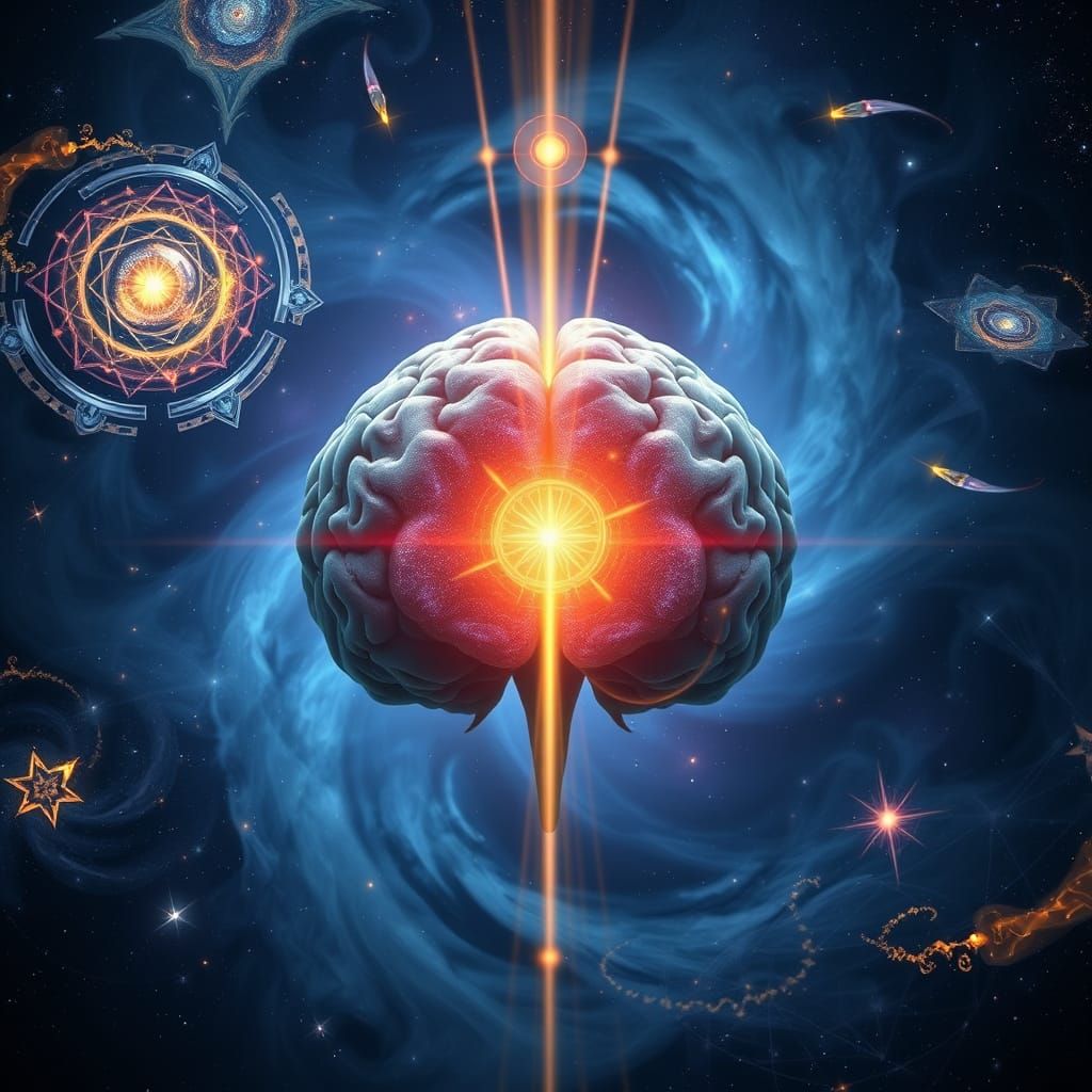 Ethereal Pineal Gland as Cosmic Entity in Hyper-Realistic Di...