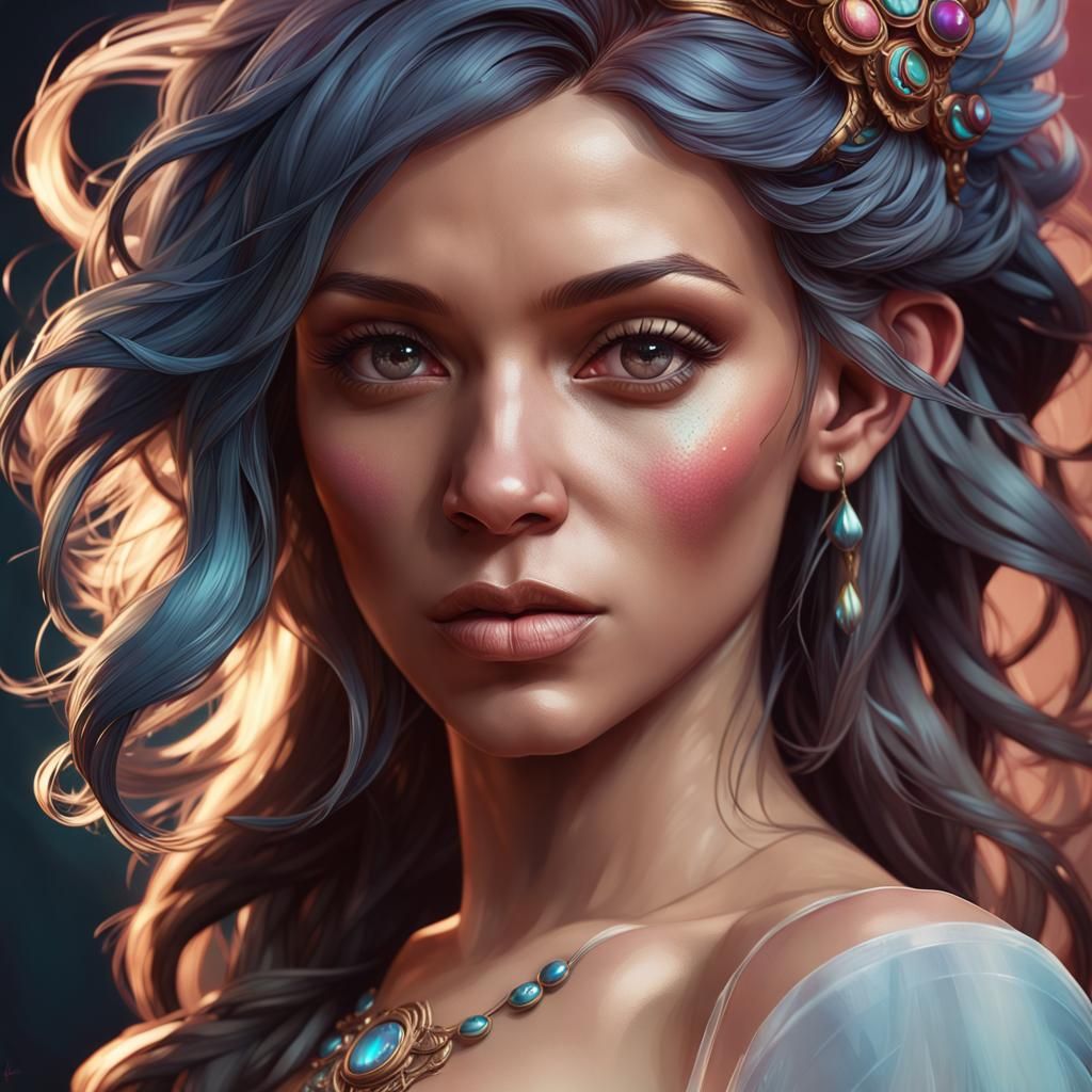 Detailed Portrait of Samara Morgan in Unreal Engine 5