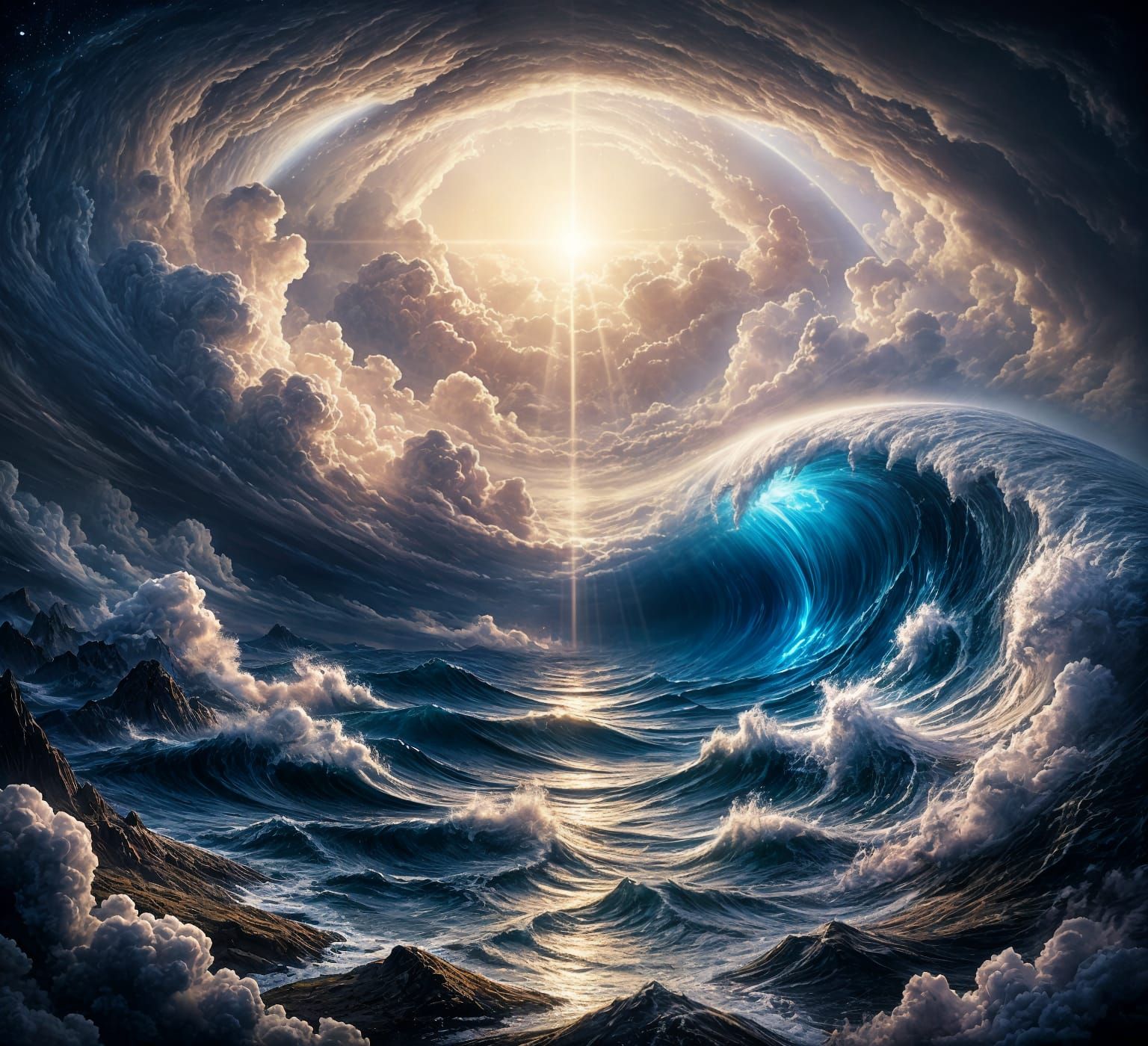Creation of Light and Heaven as Divine Art