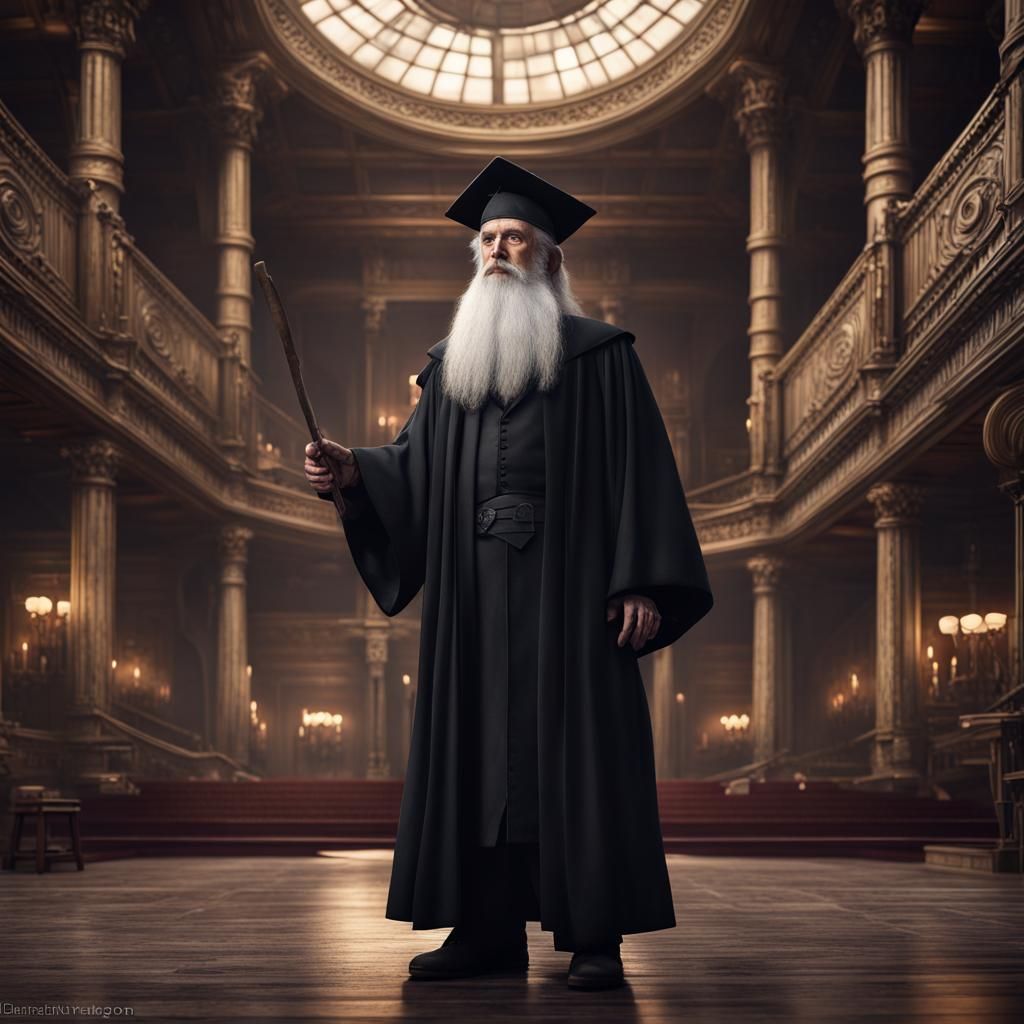 Fantasy Professor in Opera House Foyer