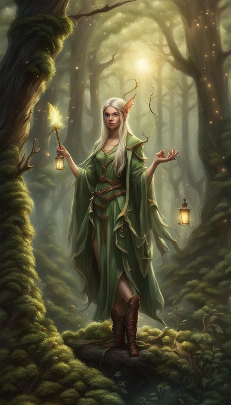 Enchanting Elves Heal Forest with Magic