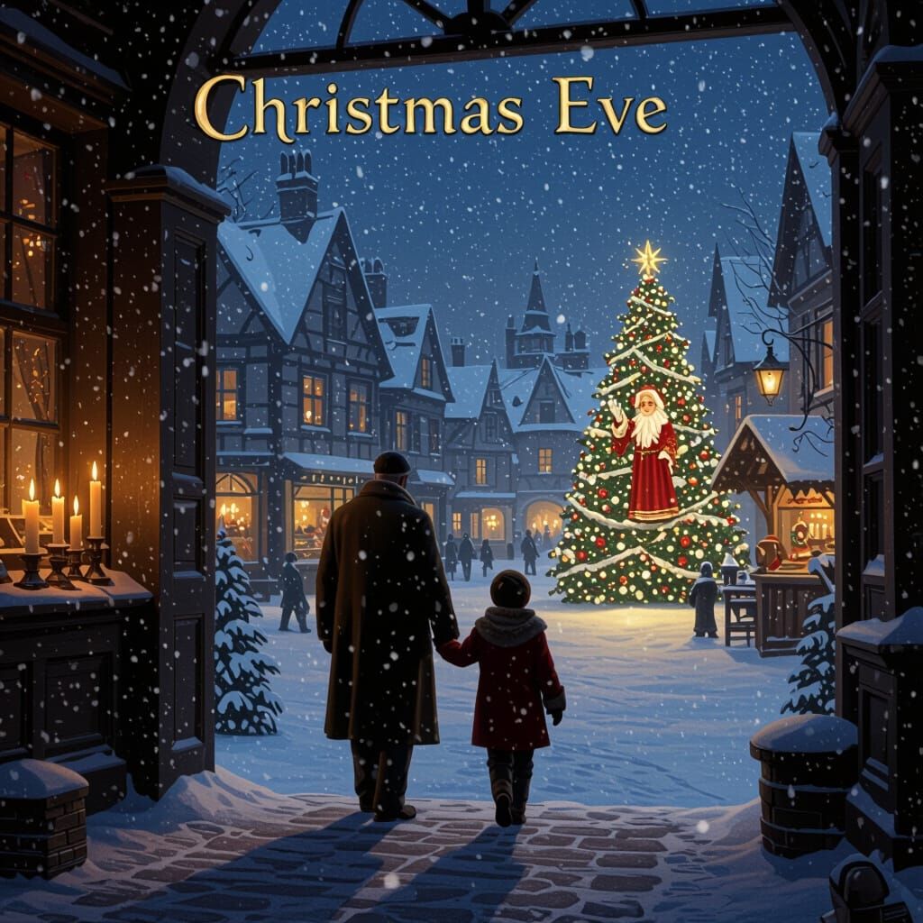 Christmas Eve Memory Digital Matte Painting