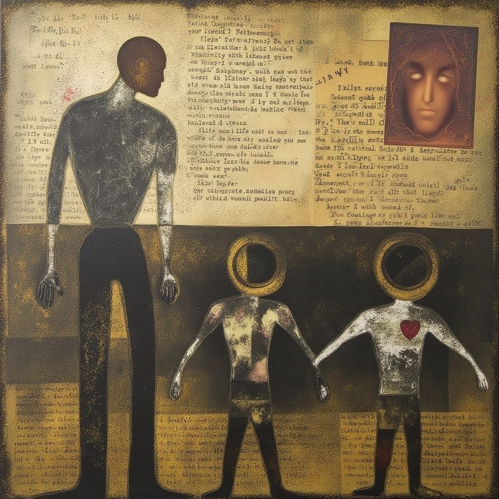 Mixed Media Art: Love, Scars, and Identity