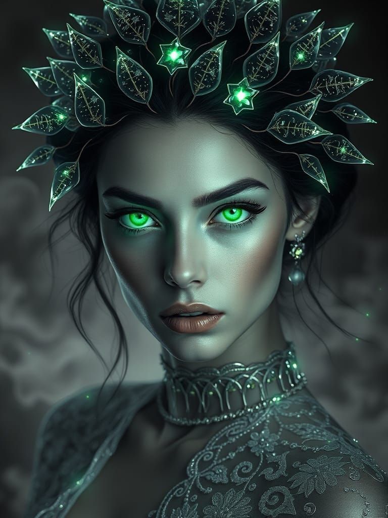 Mystical Goddess Radiates Stardust Energy