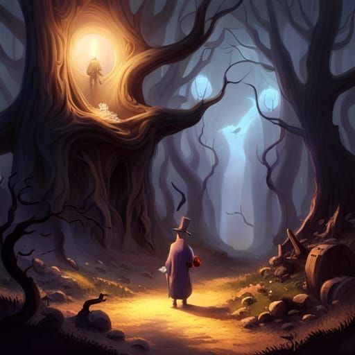 Candlelit Tree Guides the Way