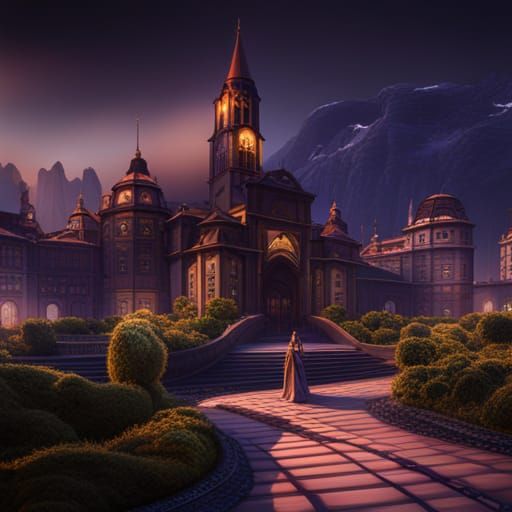Fantastical Matte Painting with Deep Color and Detail