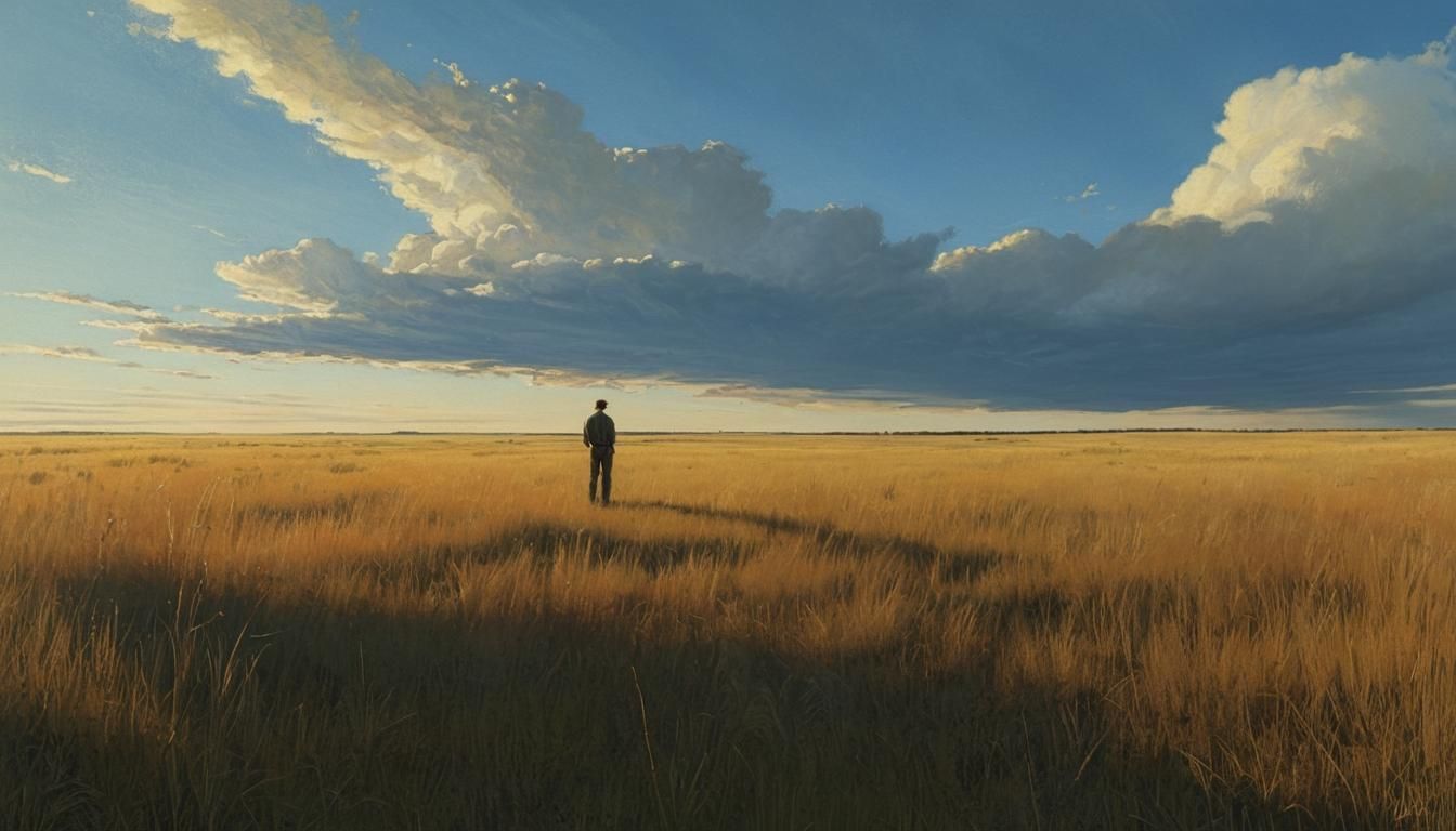 Prairie Landscape in American Realism Style