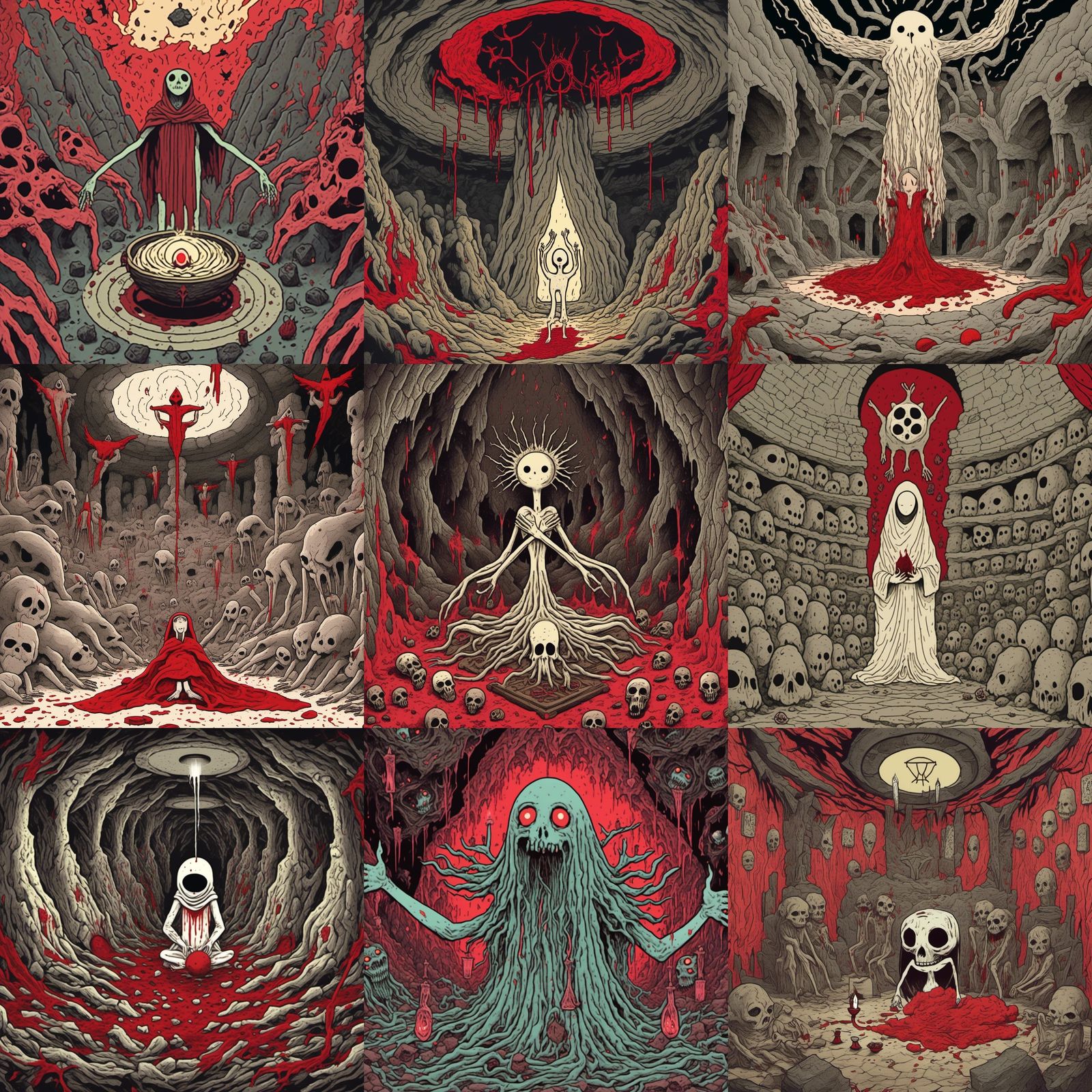 Occult Ritual Disaster in Underground Cavern