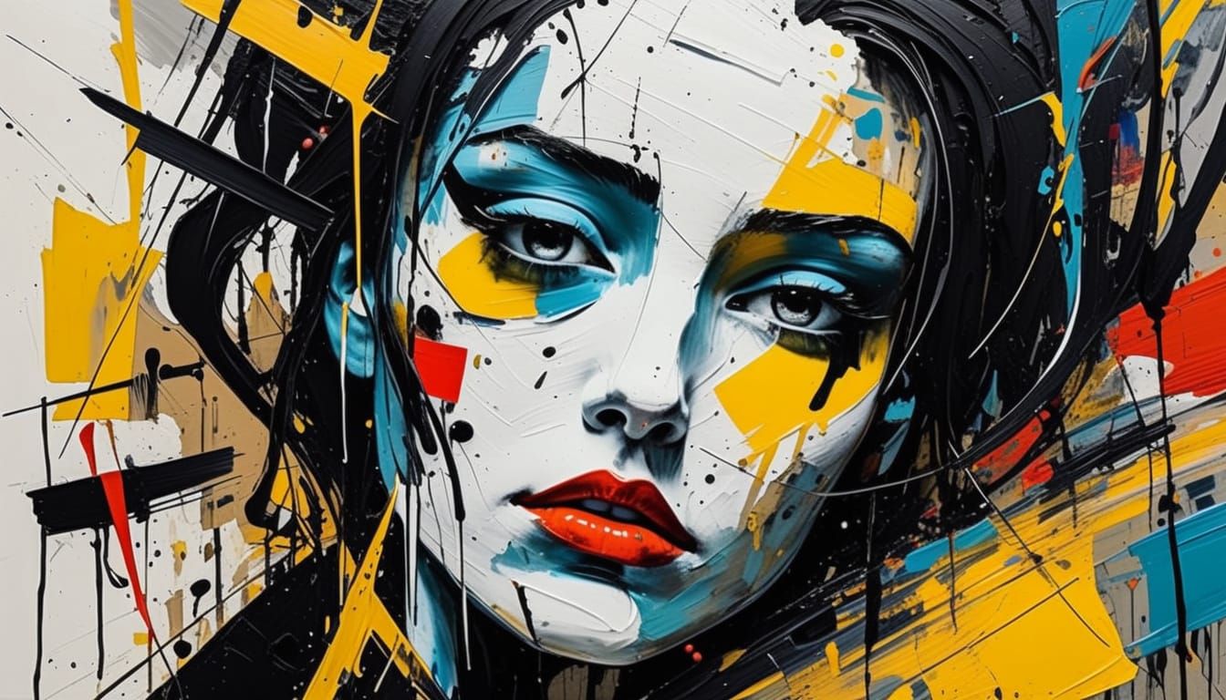 Abstract Expressionism: Chaotic Shapes in Impasto Style