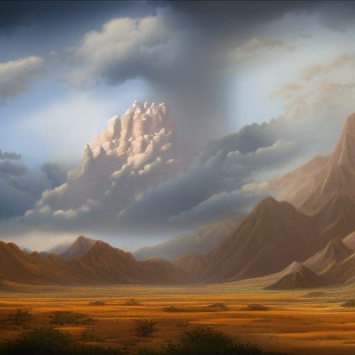 Detailed Matte Painting of the Monsoon Season