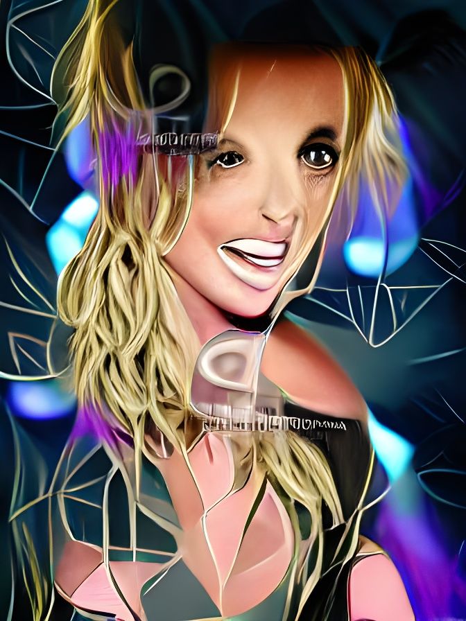 Britney Spears Digital Illustration Artwork