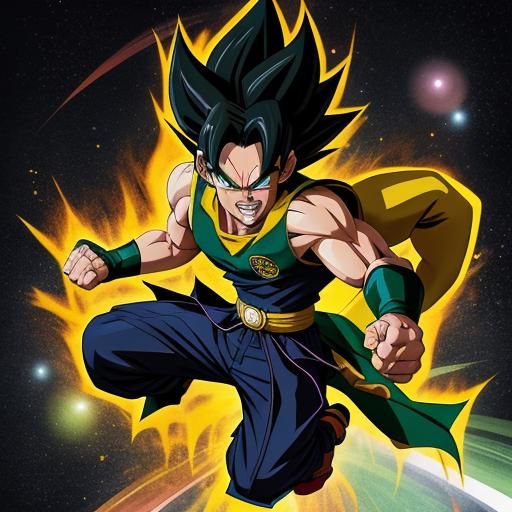 Teenage Ben Tennyson as a Saiyan in DBZ Style