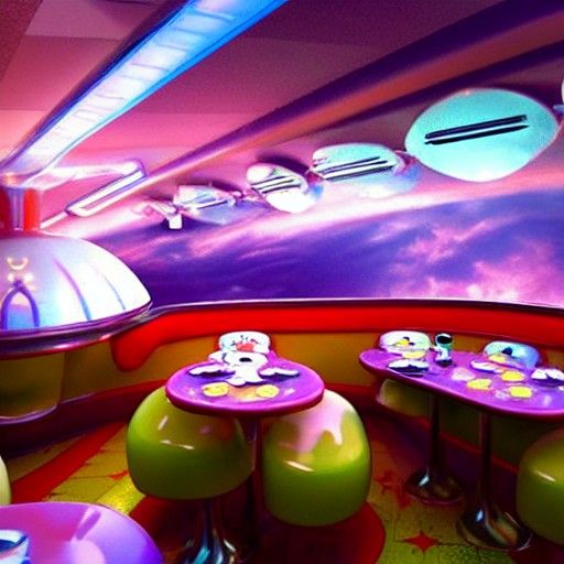 Intergalactic Diner in Divine Sunshine