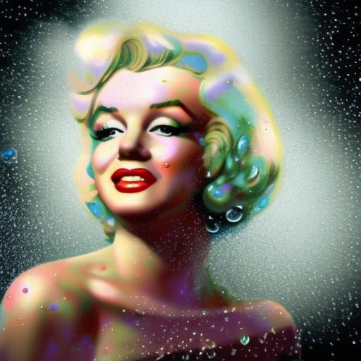 Marilyn Monroe in Teacup: Hyperrealistic 3D Render