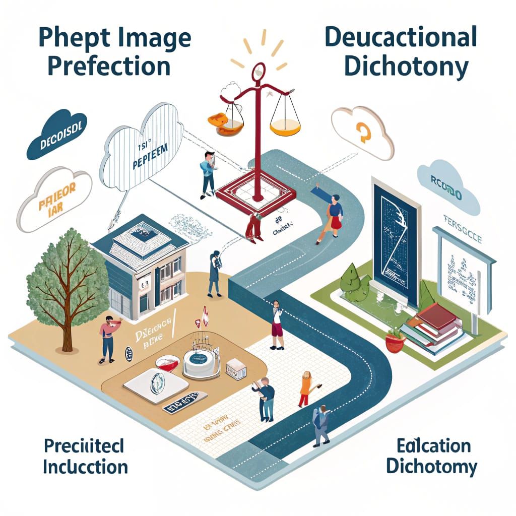 Perfectly Balanced Dichotomy in Vibrant Cyberpunk Aesthetic