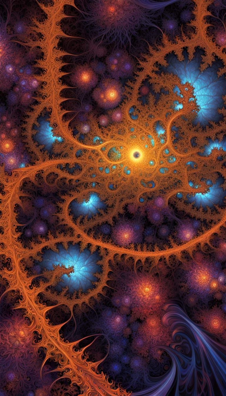 Holographic Fractal Quasar Disruption in Neon 3D