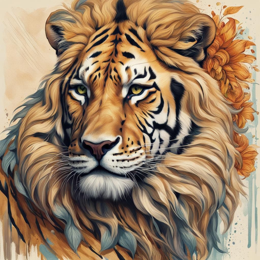 Hybrid Liger: Half Lion, Half Tiger