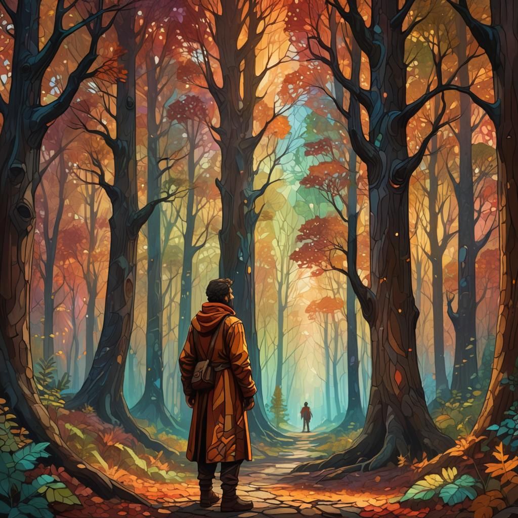 Glowing Forest Fantasy Art in Unreal Engine 5