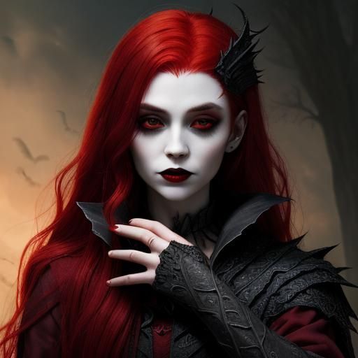 Fantasy Hybrid: Vampire Enchantress Fairy with Son