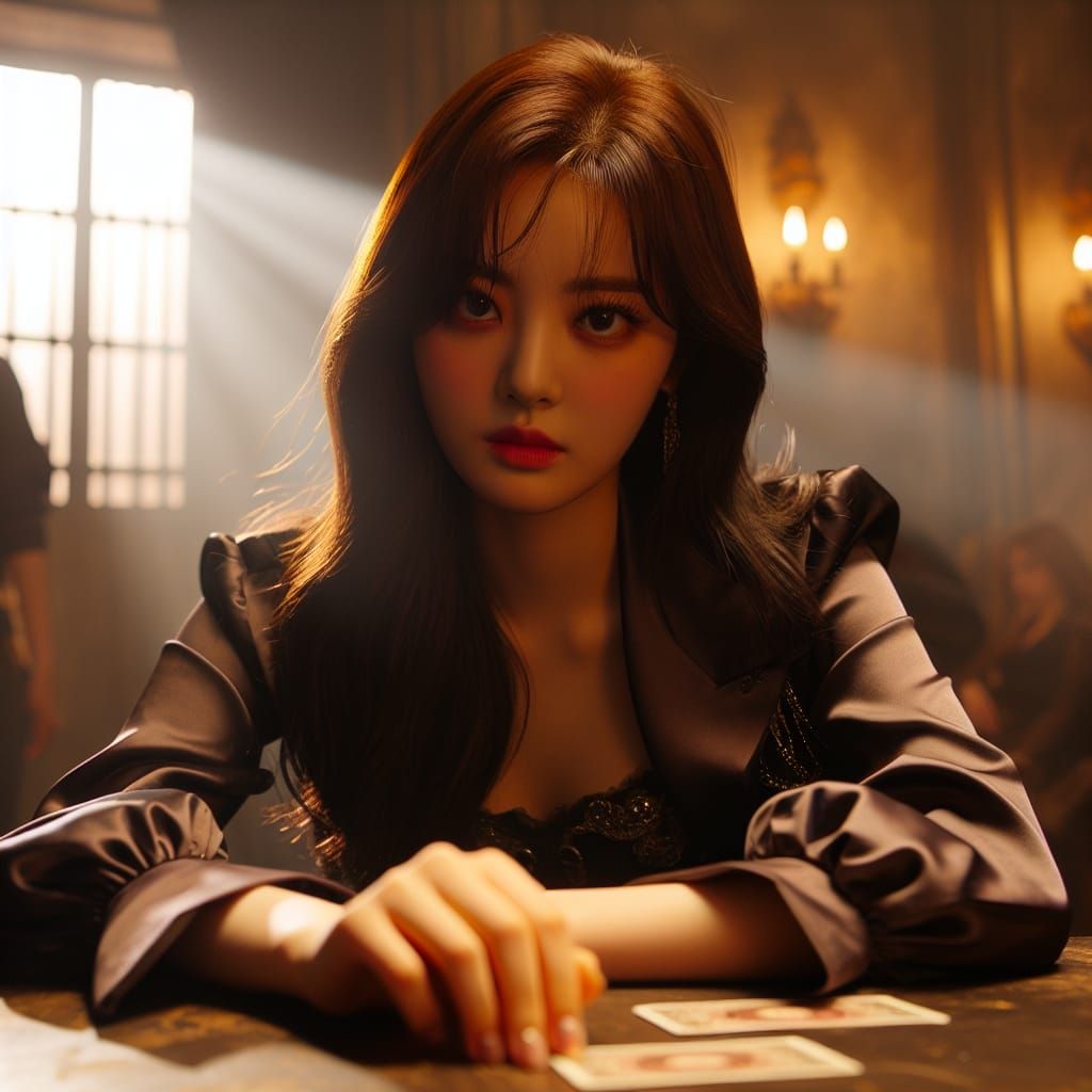 Intense Gaze of a Stage Hypnotist in HDR